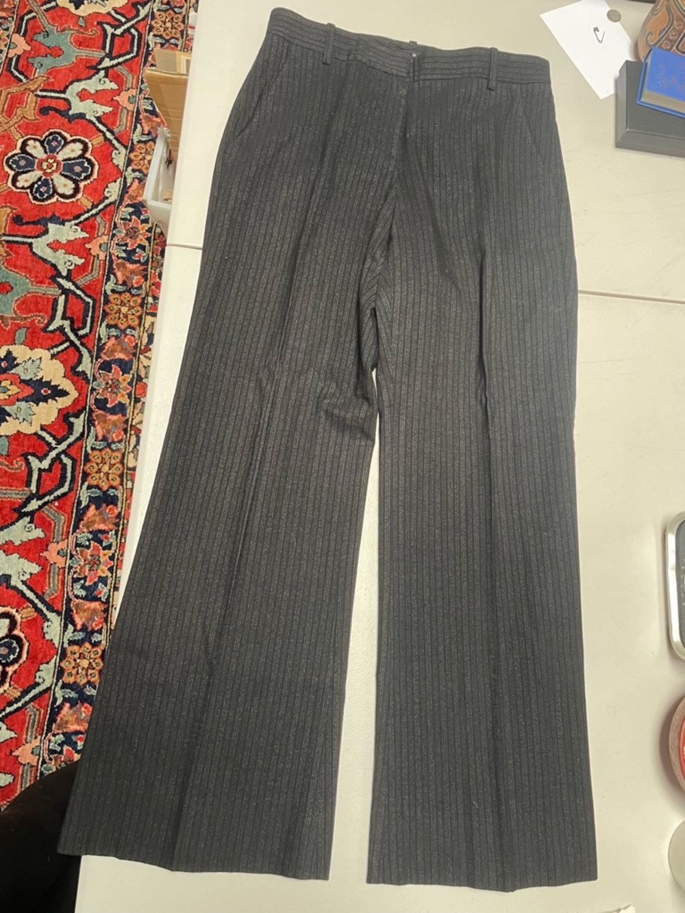 Theory grey pinstripe trousers Size 8 #formalwear #pinstripe